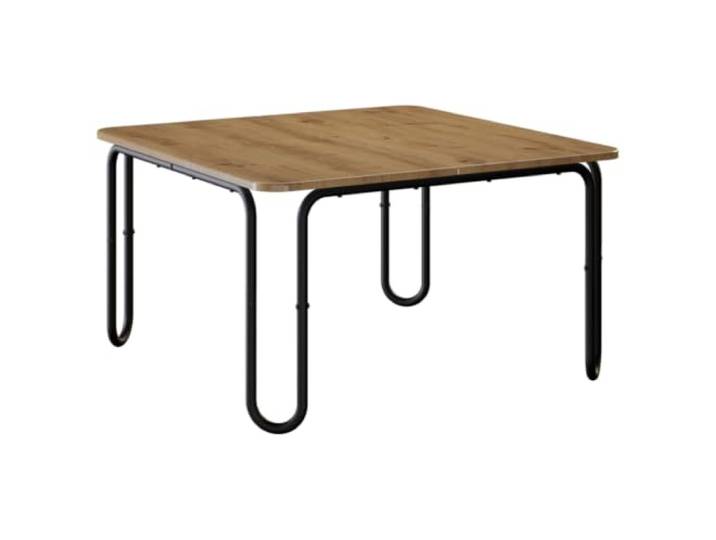 Heofavd Couchtisch Artisan-Eiche 100x100x45 cm Holzwerkstoff Stahlrahmen