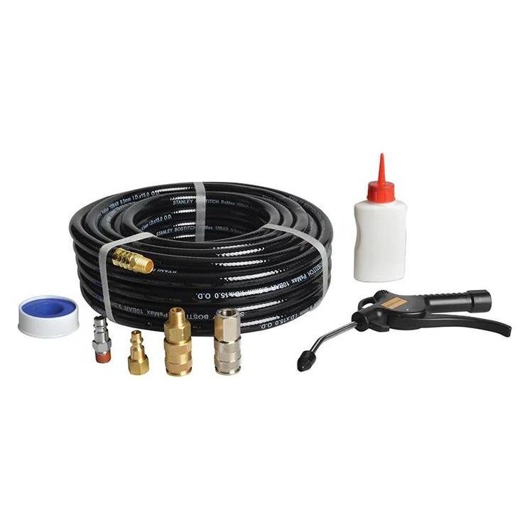 Bostitch Stanley CPACK15 Kompressorschlauch 15 m mit Armaturen und Ölset (35282347)