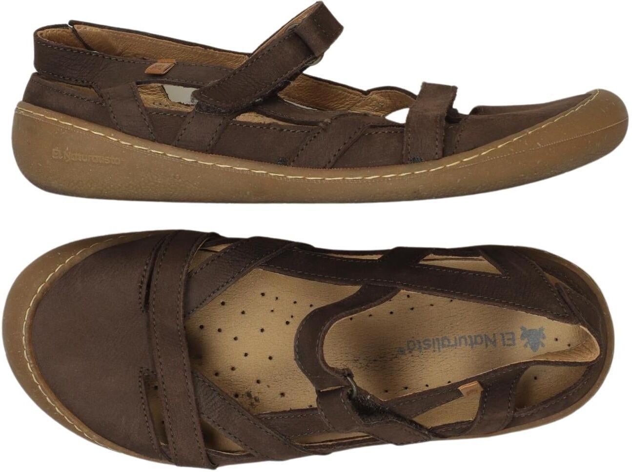 El Naturalista Damen Ballerina, Braun, Gr. EU 37, kein / Etikett - Second Hand
