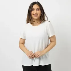 KIM & CO. Shirt, 1/2-Arm Deluxe Brazil Knit Rundhalsausschnitt figurumspielend