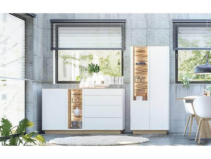 Buffet Type A 169 x 96 x 42cm Blanc/Blanc Socle