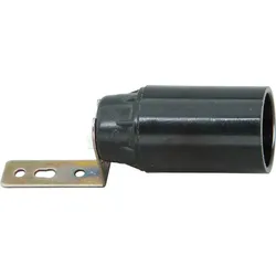 Kopp 211915089 Bakelit-Fassung, mit Befestigungswinkel, E14, 2 Stück, Farbe: schwarz  - 5 Stück