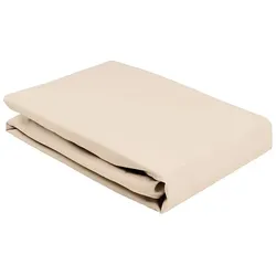 Elegante Premium Jersey Spannbetttuch - 100x200cm	sand