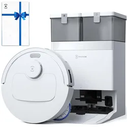 Ecovacs DEEBOT T30e Omni Set, Staubsauger Roboter, Weiss