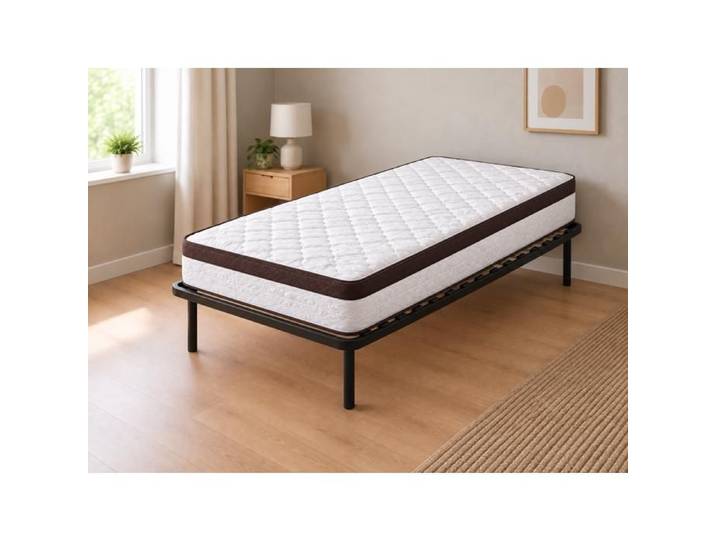Matelas 100x200 + sommier avec pieds mémoire de forme - 23 cm - tonique