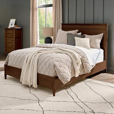 Dakota Wood Platform Bed - Harbor Blue, Harbor Blue/Platform, King/Harbor Blue/Platform - Grandin Road