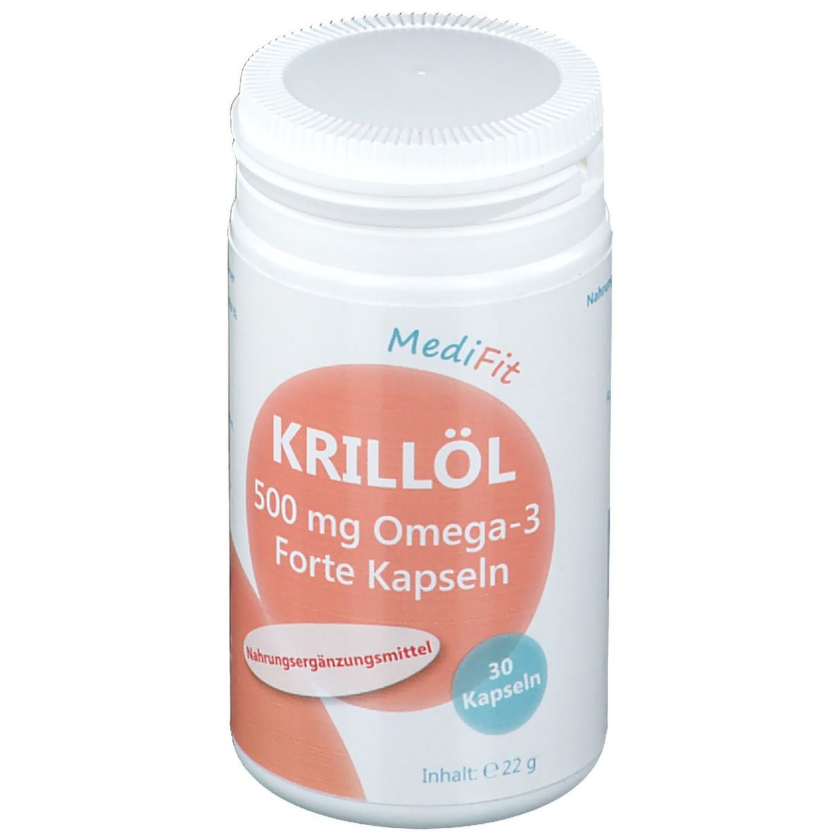 Krillöl 500 mg Omega-3 Forte Kapseln MediFit 30 St