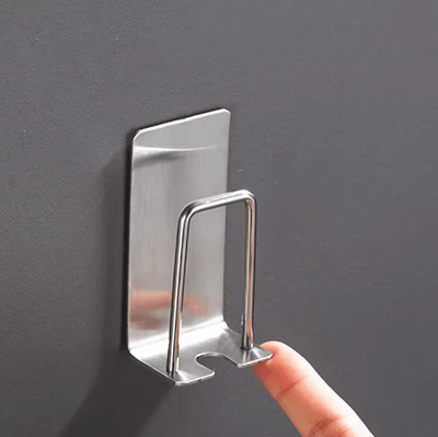 Inspire Essentials Stainless Steel Wall Mounted Toothbrush Holder Bathroom Organizer e