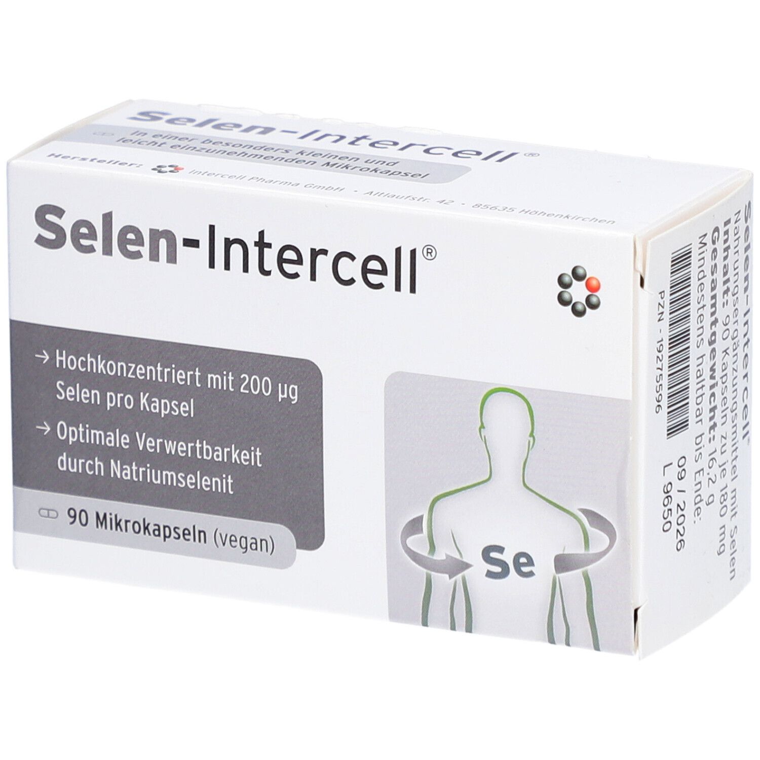 Selen-Intercell Kapseln 90 St