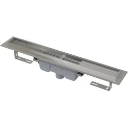 Alcadrain APZ1006 Duschrinne mit Rand für den vollen Rost, Abfluss senkrecht 550 mm