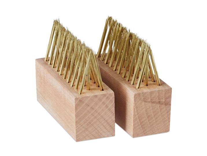 Fugenbürste 2er-Set Gold-Hellbraun