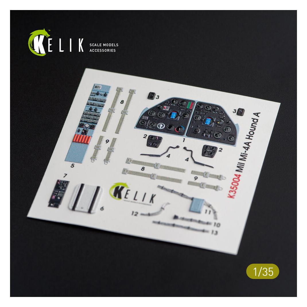 Kelik Mi-4 interior 3D decals for Trumpeter kit (K35004)