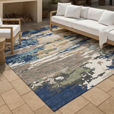 Addison Rugs Machine Washable Indoor/ Outdoor Abstract Emery Chantille Rug