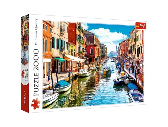 Trefl, puzzel, eiland Murano, Venetië, 2000 elementen, topkwaliteit, Italië, landschap, romantisch uitzicht, vakantie puzzel, voor volwassenen en kinderen vanaf 12 jaar