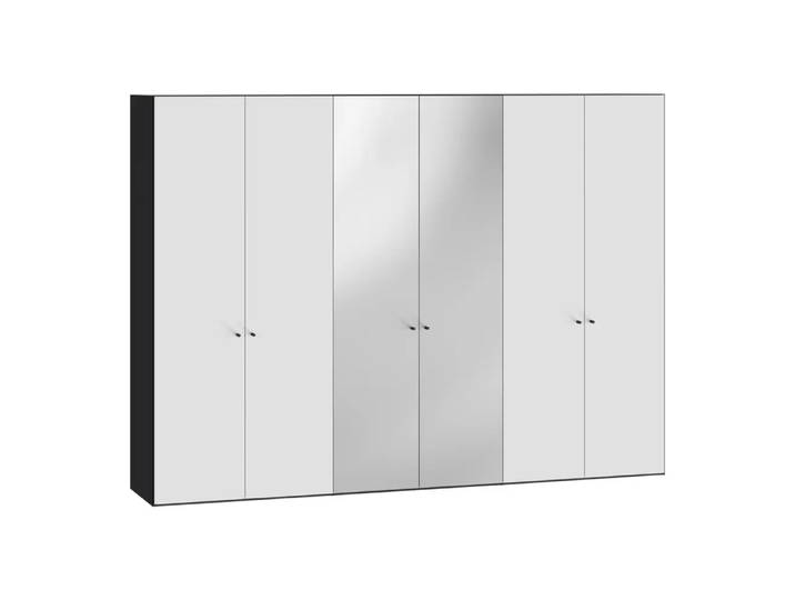 Drehtürenschrank Atlantis, Byyu, spiegel/premiumweiss