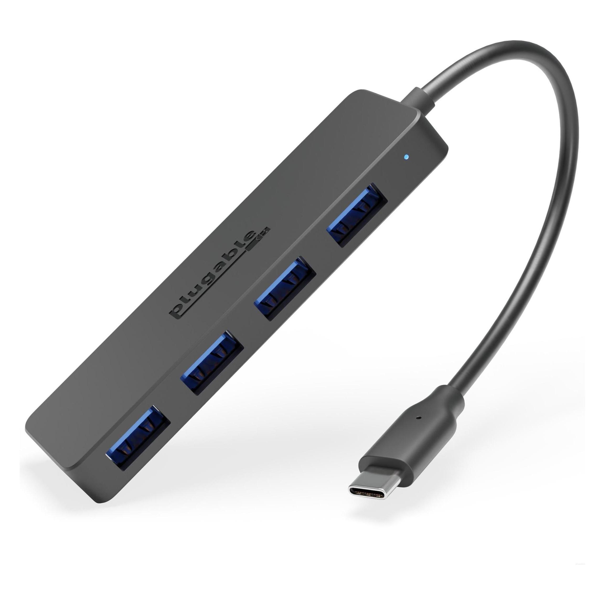 Plugable USB-C 4-Port Hub Data (USB-C, 4 Ports) (USBC-HUB4A)