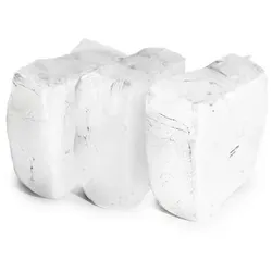 Putzlappen Frottee weiß, 3 Presswürfel à 10 kg