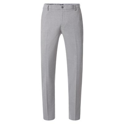 Anzughose VENTI "VENTI Anzughose uni", Herren, Gr. 30, Normalgrößen, silber (700 silber), 69% Polyester, 29% Viskose, 2% Elasthan, Hosen Anzughose