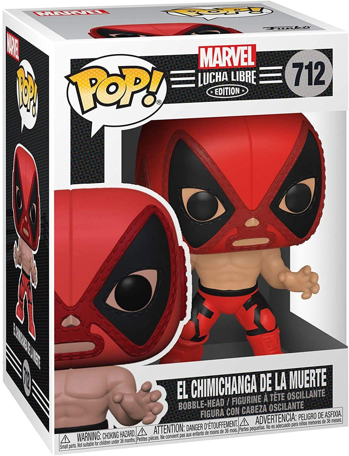 Funko Pop! Marvel Lucha Libre Editie El Chimichanga de la Muerte Deadpool 712 Vinyl figuur