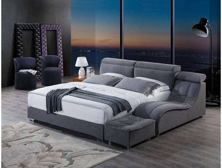 Xlmoebel Polsterbett Luxuriöses Designer-Bettgestell aus hochwertigen Textilien (Bett), Hergestellt in Europa