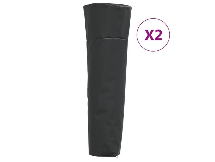 vidaXL Heizstrahler-Abdeckungen 2 Stk. Pyramidenform 86x47x241 cm 420D