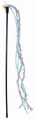 Uplifted Finds Interactive Vine Tassel Cat Teaser Wand blue