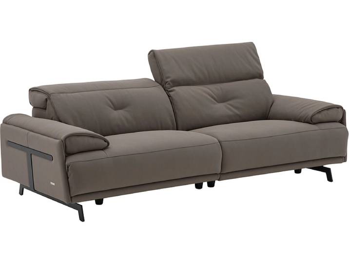 3er Sofa CAMPO DE FIORI SIENA Echtleder kaffeefarben