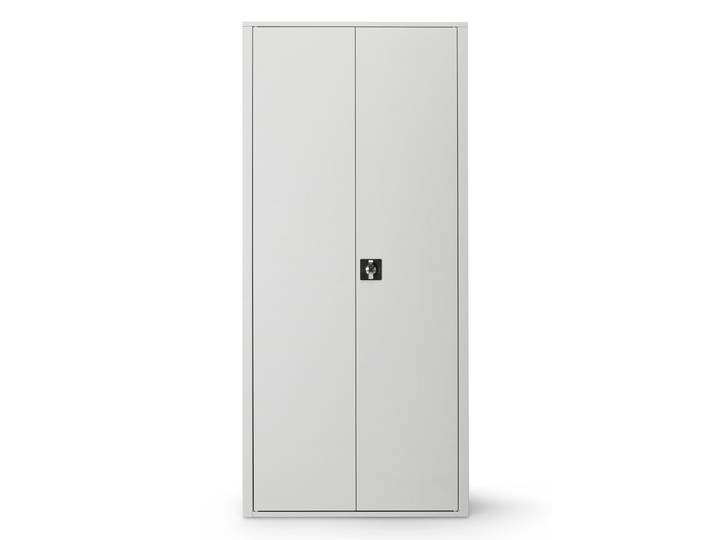 Armoire métal Classtout - A portes battantes - H. 198 x L. 90 cm - Corps Gris - Portes Gris