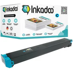 Inkadoo, Toner, Toner kompatibel zu Sharp MX-27GTCA Toner, cyan Cyan (C)