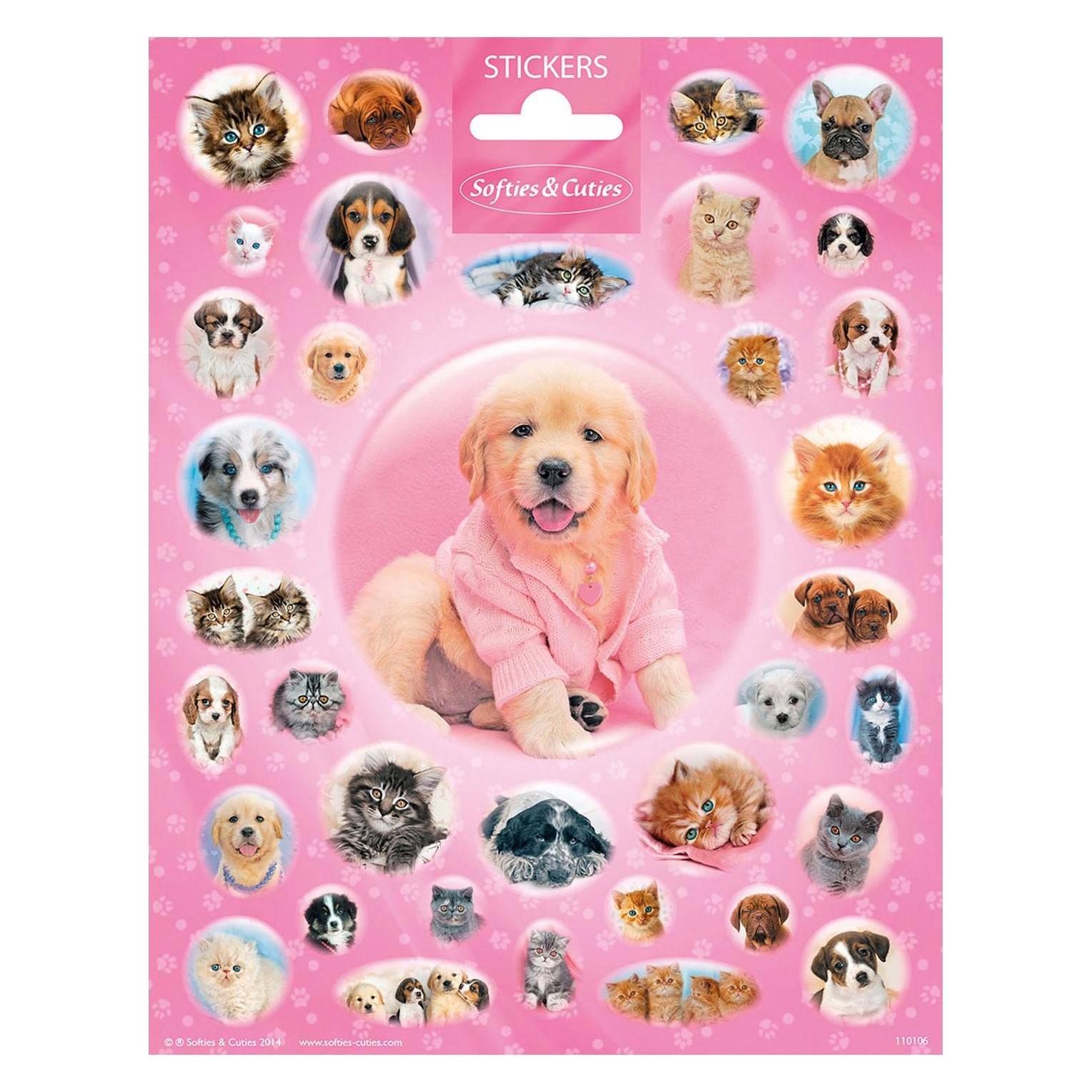Totum Sticker Sheet Cutie Welpen und Kätzchen (35 Sticker) (20110440)