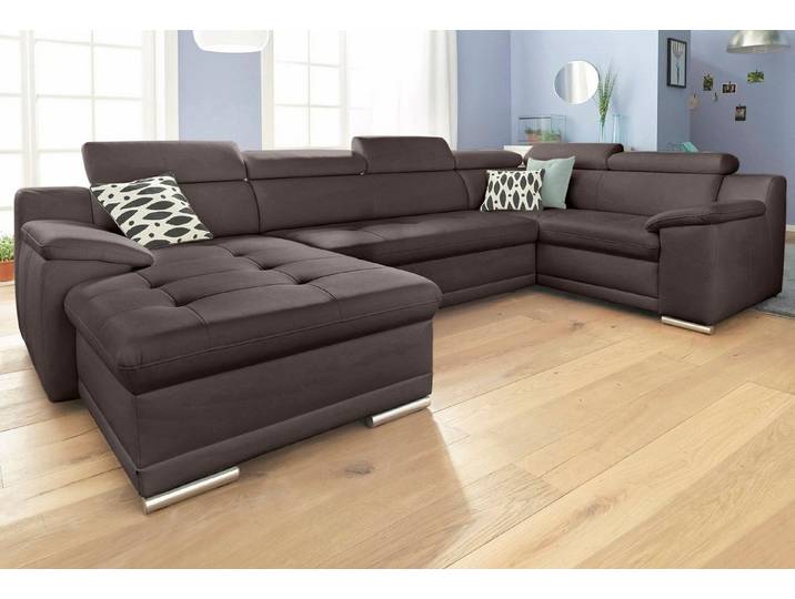 sit&more Wohnlandschaft Andiamo U-Form, B: 336 cm, Kopfteilverstellung, XXL-Sofa, optional Schlaffunktion, frei stellbar, Couch für Wohnkomfort