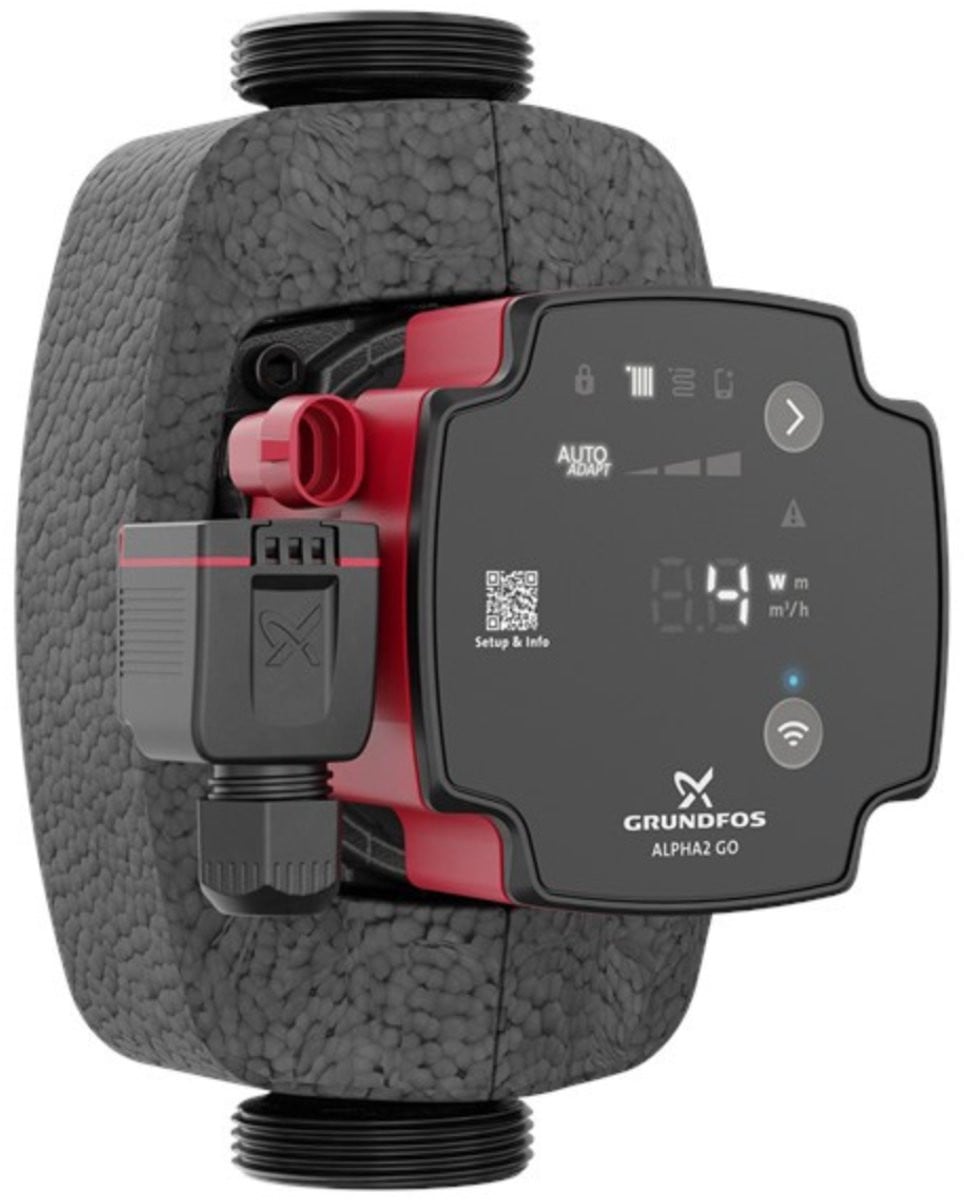 Grundfos ALPHA2 GO 25-40/180 Circulatiepomp voor Verwarming