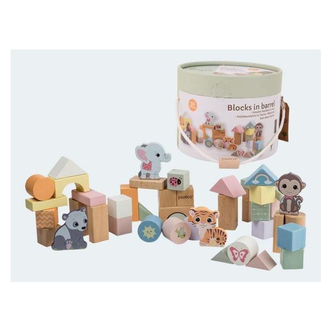 Jouéco The Wildies Familyholzstapel 50 Stück (80091)