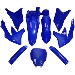 UFO, Motorrad Zubehör, KUNSTSTOFF-SET (KOMPLETT-SATZ) MIT TELESKOP- (STOSSDÄMPFER-)ABDECKUNGEN FÜR YAMAHA YZF 250 '24–'26,