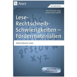 Lese-Rechtschreib-Schwierigkeiten - Fördermaterialien. Materialband: Lesen, Schulbücher von Bernd Ganser, Sandra Kroll-Gabriel