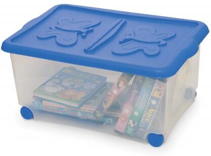 Capaldo CONTENITORE C/RUOTE E COPERCHIO CM.60X40H28 CONFEZIONE DA 8