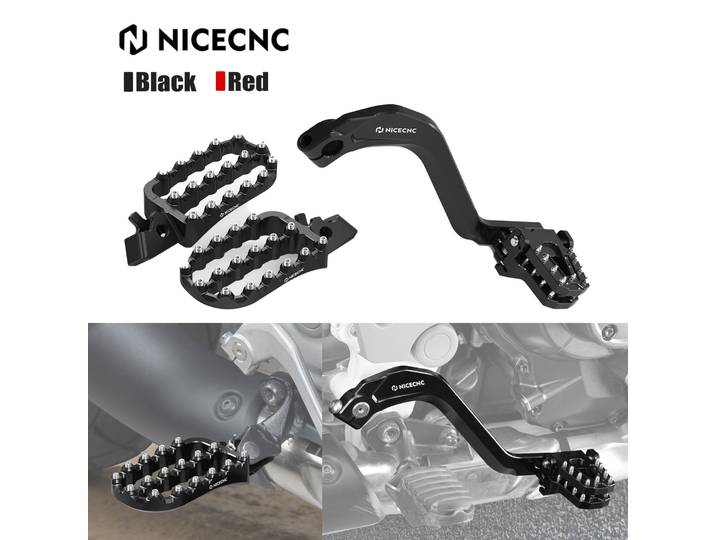 NICECNC pour Honda CRF1100L Africa Twin /Adventure Sports 2020-2026, pédale de frein arrière réglable, repose-pieds forgés