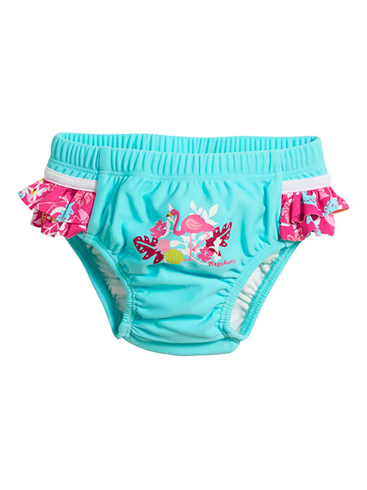 Playshoes Badewindel "Flamingo" in Türkis - 86/92