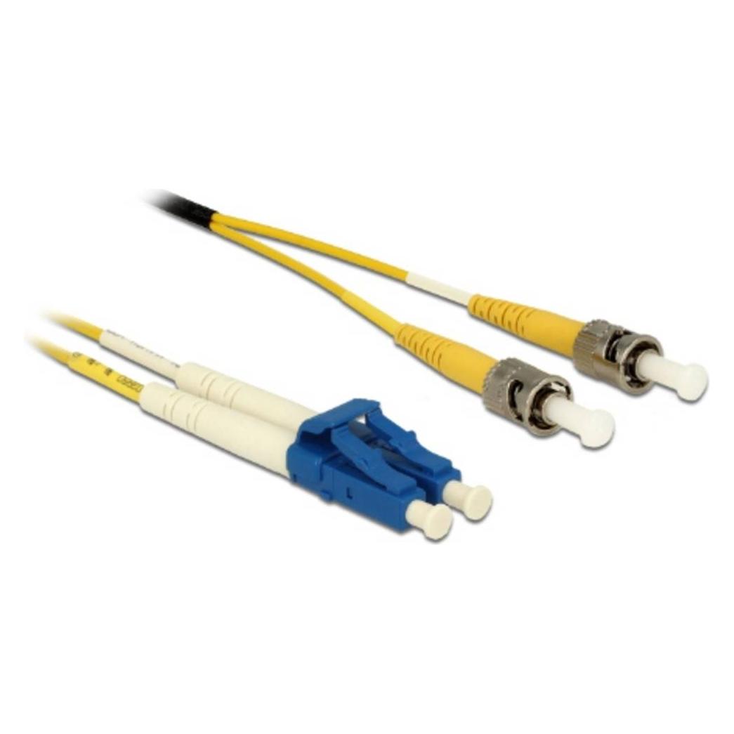 Delock Kabel Lichtwellenleiter LC Duplex zu ST Duplex Single (3 m) (84690)