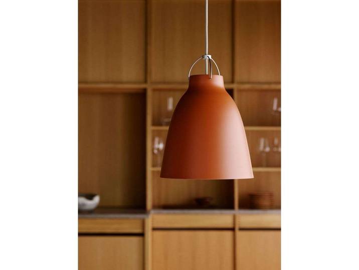 Caravaggio™ P2 Pendelleuchte Matt Rusty Rot - Fritz Hansen - Wohnzimmer - Metall