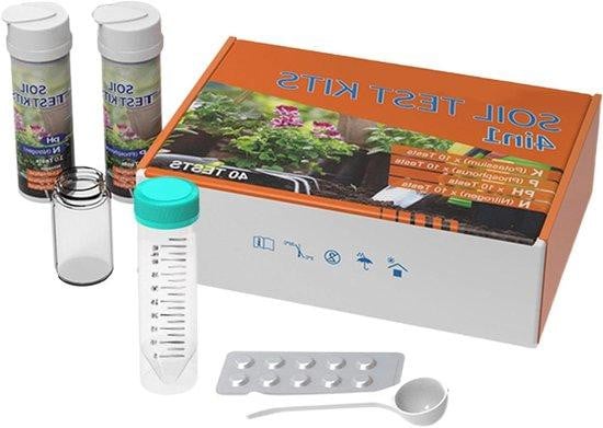 Bodemtestkit Tuintestset voor Voedingsanalyse - Nauwkeurige NPK en pH Meting - 40 Tests