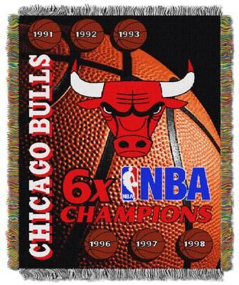 Bulls Commemorative Series Throw by NBA in Multi