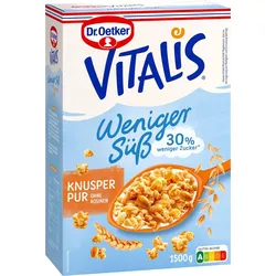 Dr. Oetker VITALIS Knusper Pur Müsli weniger süß 1,5 kg