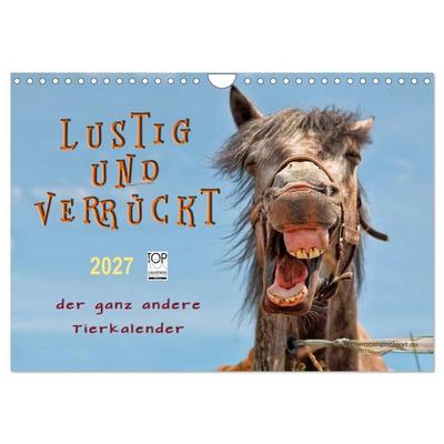 Lustig und verrückt - der ganz andere Tierkalender (Wandkalender 2027 DIN A4 quer), CALVENDO Monatskalender