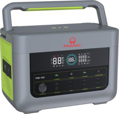 Pramac Powerstation PWB 1200, tragbar, Batteriebetrieb, 1,2 kW, 2 Steckdosen