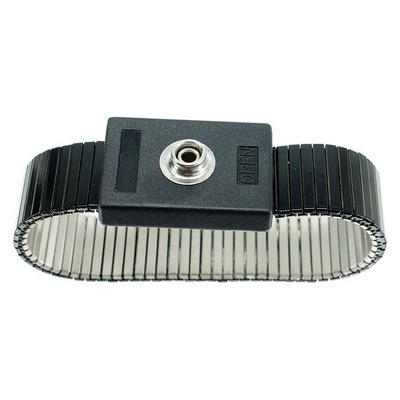 Safeguard ESD-Armband, 7 mm Druckknopf, Metall (Statikschutz) (SG-AB-7DK-SCH)