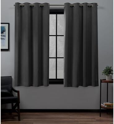 ATI Home Academy Total Blackout Grommet Top Curtain Panel Pair