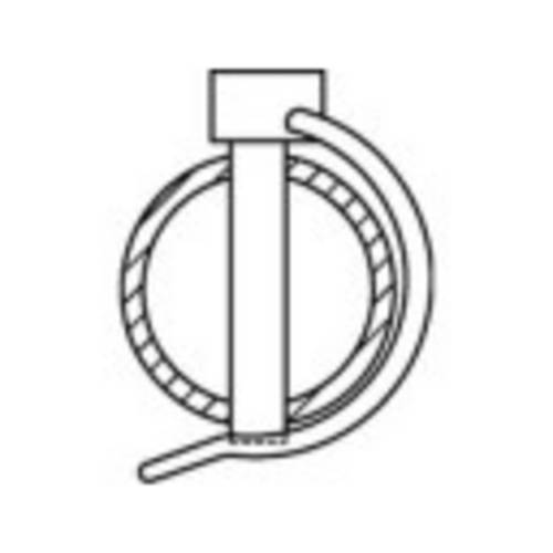 TOOLCRAFT Rohrklappstecker 50St.