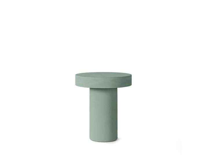 Table basse ronde verte