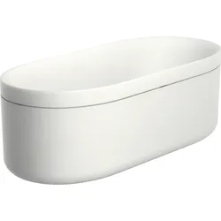 Hansgrohe AXOR Suite Badewanne, mattweiß, 1900 x 850 mm, freistehend mit Überlauf, Einstiegshöhe 631 mm